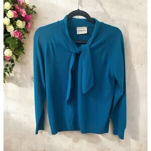 MERVYN'S FOR HER Women's Vintage Teal Sweater Long sleeve Size Medium